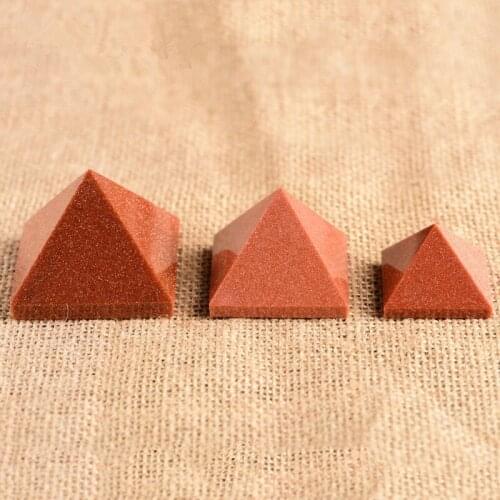 1pcs Pretty Aventurine Quartz Crystal Pyramid Healing. Sculpture Reiki Gem and Feng Shui Home Decoration Crystals and Stones