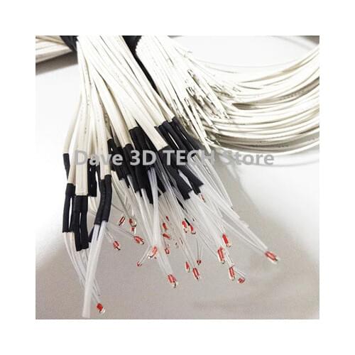 10pcs/lot 100K ohm NTC 3950 Thermistors with dupont head for 3D Printer Mend Reprap RAMPS 1.4 A4988 MK2B Heatbed