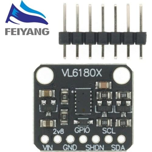 10PCS VL6180 VL6180X Range Finder Optical Ranging Sensor Module for Arduino I2C Interface 3.3V 5V gesture recognition