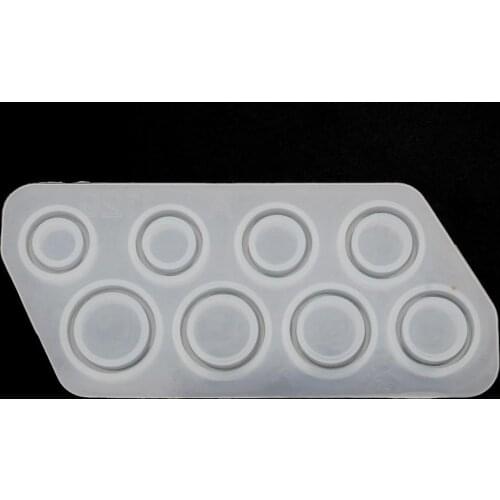 8Pcs Assorted Sizes Ring Silicone Mold Jewelry Resin Casting Mold US Size 5-12