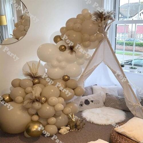 87pcs Balloons Arch Garland Birthday White Sand Gold Balloon Kits Decoration Birthday Globos Baby Shower Wedding Party Supplie