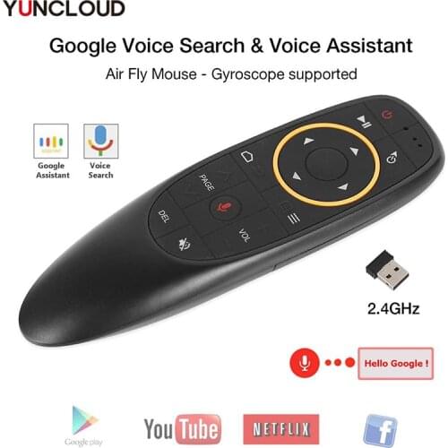 Air FLY Mouse G10 Wireless Voice Remote Control 2.4G Wireless Gyroscope MIC IR Learning for Android tv box T9 H96 MECOOL XIAOMI