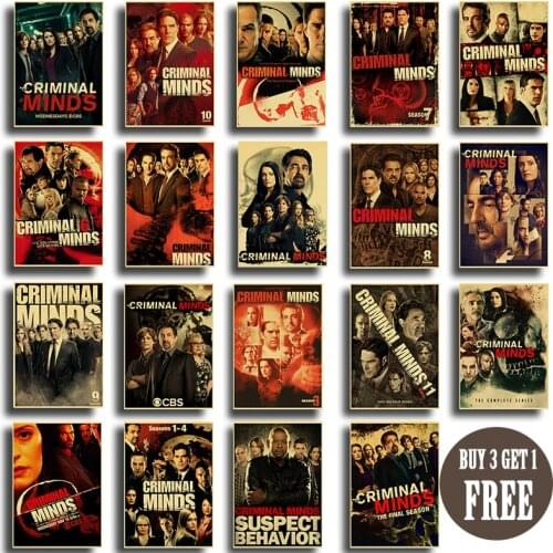 American TV Series Criminal Minds Season HD Quality Home Decor Art Decor Painting Living Posters Vintage Painting Wall Stickers