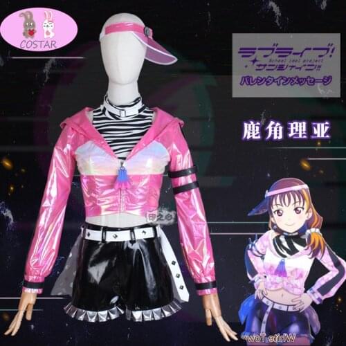 Anime! LoveLive!Sunshine! Students Idol Saint Snow Kazuno Leah Lovely Uniform Cosplay Costume Halloween Suit Women Free Shipping