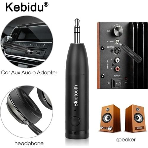 Kebidu Bluetooth 5.0V Receiver Car AUX 3.5mm Music Bluetooth Audio Receiver Call Car Auto Adapter BT5.0 3.5mm Music Receiver