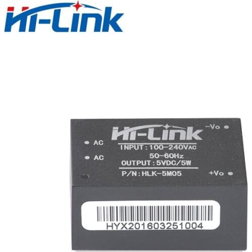 Free shipping 15pcs/lot HLK-5M05 AC DC 220V to 5V 5W mini power supply module intelligent household switch power supply module