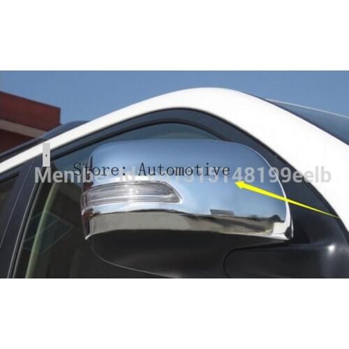 Car side mirror cover rearview mirror cover fit for TOYOTA land cruiser prado FJ150 2010 2011 2012 2013 2014 abs chorme 2pcs