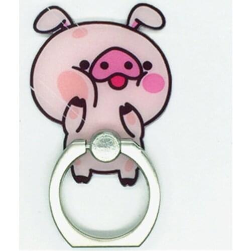 UVR Pig Mobile Phone Stand Holder Animal Finger Ring Smartphone Cartoon Bear Holder Stand For iPhone Xiaomi Huawei All Phone