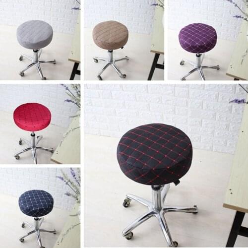 35cm Stretch Elastic Bar Stool Cover Kitchen Pub Office Round Seat Sleeve Slipcovers
