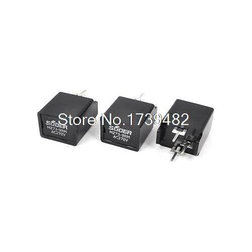 3 x TV Degaussing Send Electronic Resistance 9 Ohm 3 Terminals AC 270V MZ73-9RM