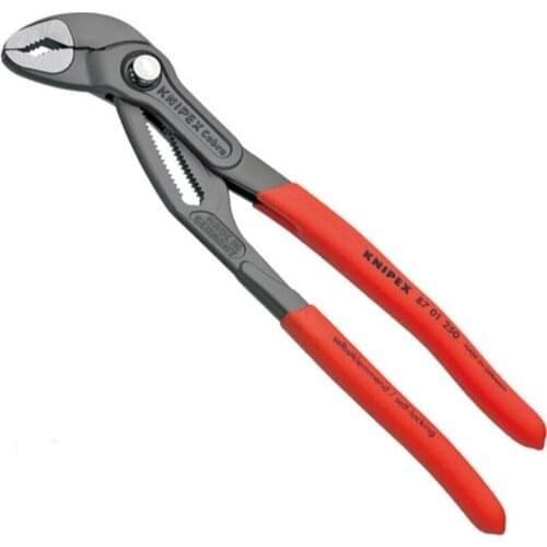 Knipex 8701250 adjustable pliers Cobra gear mouth gray phosphate finish chrome vanadium electric steel fast shipping