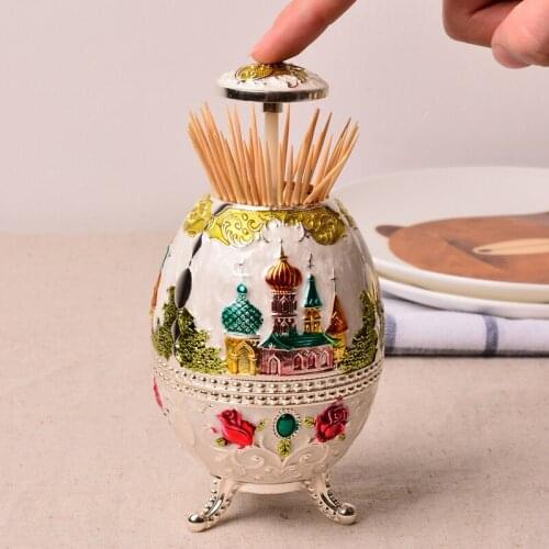 European toothpick box multifunctional automatic toothpick can holder creative home furnishing cartridge storge decoration