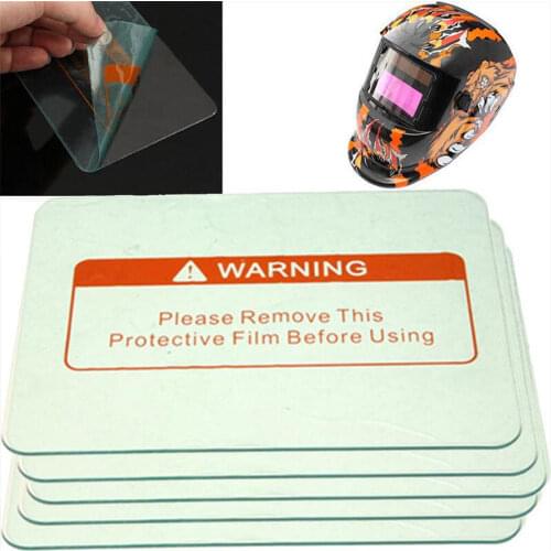 5pc Welder Mask Lens Welding Helmet Lens Transparent Solar Auto Darkening Anti-Welding Slag Mars Grinding Replaceman Sparkproof