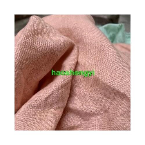 Foreign trade thick wash water pure linen autumn and winter models pure linen garment fabric