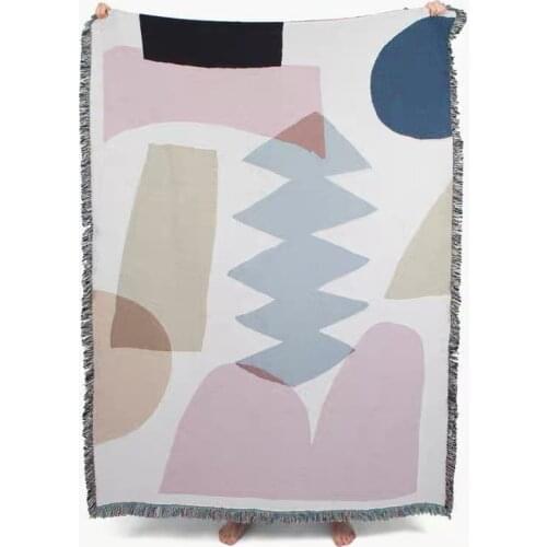 Creative Fashion Irregular Tapestry Rectangle Multifunctional Picnic Blanket Bed Sheet Sofa Cover Travel Blanket Wall Valance