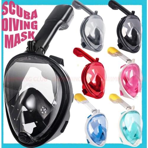 2021 HXC-001 UNDERWATER SCUBA SNORKELING RESPIRATORY DIVING MASK SET ANTI FOG FULL FACE SAFE AND WATERPROOF SWIMMING EQUIPMENT