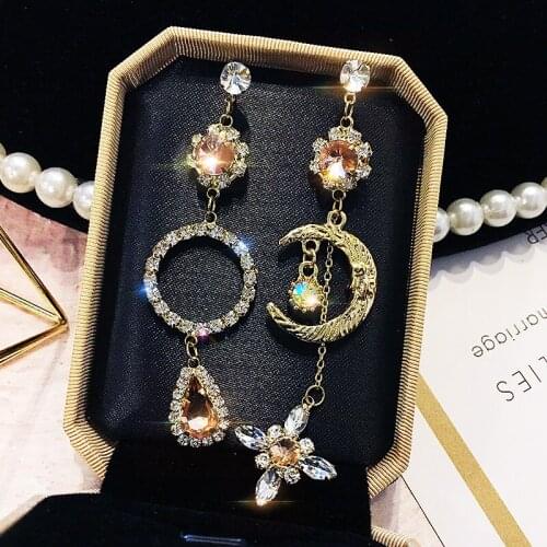 New Baroque Retro Crystal Zircon Alloy Earrings, Womens Fashion Accessories