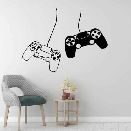 Excellent Sticker Gamer Handle Wallpaper Wall Stickers For Boys Room Decals Gamer Sticker vinilo pegatina gamer
