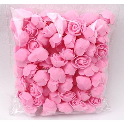 Foam Roses 500pcs 3.5cm Artificial Foam Flower Heads DIY 20cm Teddy Bear Mold PE Rose Bear Accessories Decor Valentines Gift