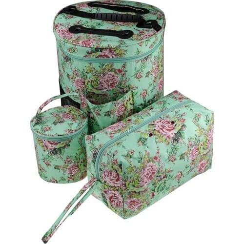 3 Pcs Empty Yarn Storage Bag DIY Weave Crochet Hook Bag Crochet Hook and Knitting Bag for Hooking and Knitting Sewing