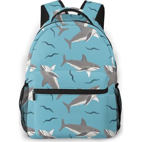 OLN Backpack Women Shoulder Bag For Teenage Girls Dophins Pattern Bagpack Female Ladies School Backpack