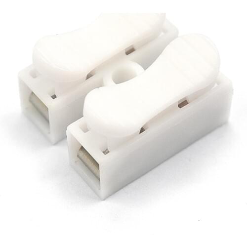 50PCS 2 Pins Electrical Cable Connectors CH2 Quick Splice Lock Wire Terminals Lamp connection