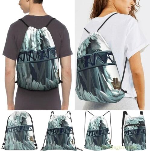 Unisex Drawstring Bags Taron Phantasialand Women Drawstring Backpacks Men Outdoor Travel Backpacks Training Fitness Bag