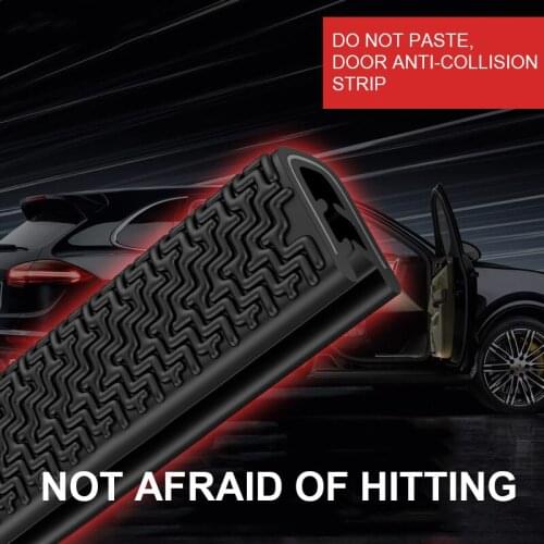 Universal 5M Car Door Anti Collision Strip with Steel Disc Bumper Trim Edge Scratch Protector Strip Sealing Guard Decora Styling