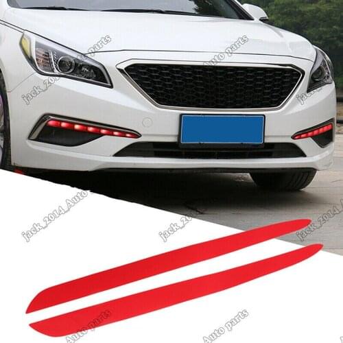 For Hyundai Sonata9 2015-2016 Red Daytime Running Lights DRL Vinyl Film Sheet