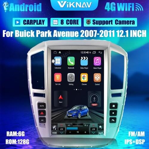 12.1inch Android 10.0 car radio DVD Multimedia Player For Buick Park Avenue 2007-2011 Car GPS Navigation head unit receiver
