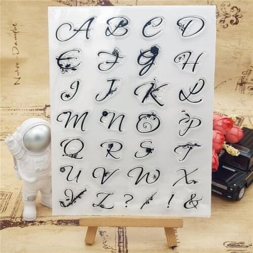 14*18CM Flower words Transparent Seal Clear Stamps Silicone Seal Roller Stamps DIY Scrapbook Album / Card Production Easter