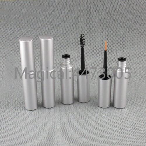 20/50pcs/lot 8ml Empty Silver Eyeliner Liquid Tube DIY Cosmetic Eyelash Bottle Makeup Mascara Container Refillable Packing Box