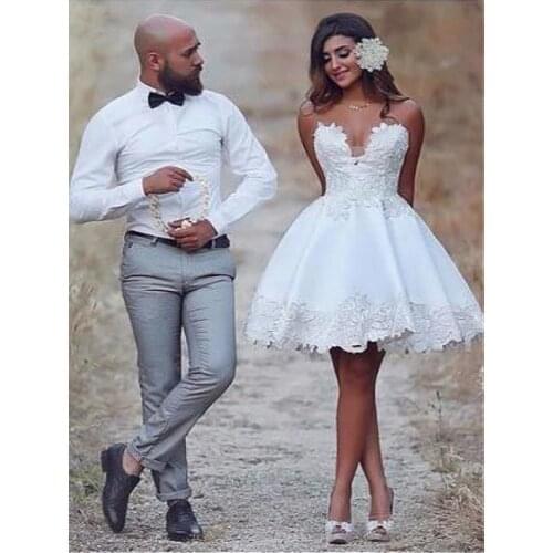 2019 Short Bridesmaid Dresses Embroidery Beaded Lace Wedding Bridal Prom Dress Party Dresses Robe De Soiree Lovely Dress