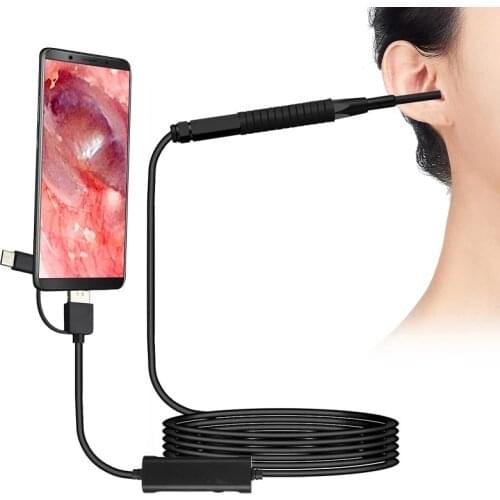 3.9MM 720P HD Earscope Cleaner 3in1 USB Otoscope Inspection Ear Camera Borescope Earwax Removal Wireless WIFI Earpick Endoscope