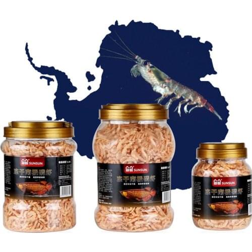 Aquarium Tropical Fish Foods Turtle Arowana Feeding Freeze Dried Shrimp Healthy