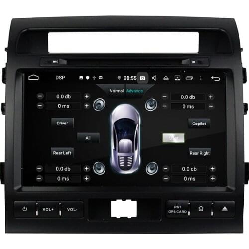 10.1" PX6 Android 9.0 Car DVD Player For Toyota Land Cruiser 2008-2012 Audio Stereo 6 Core Navigation Multimedia Player DSP GPS