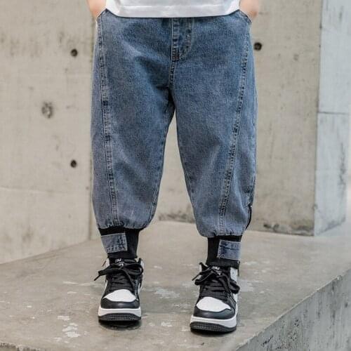 Spring Autumn Jeans Pants Boys Kids Trousers Children Clothing Teenagers Formal Outdoor High Quality