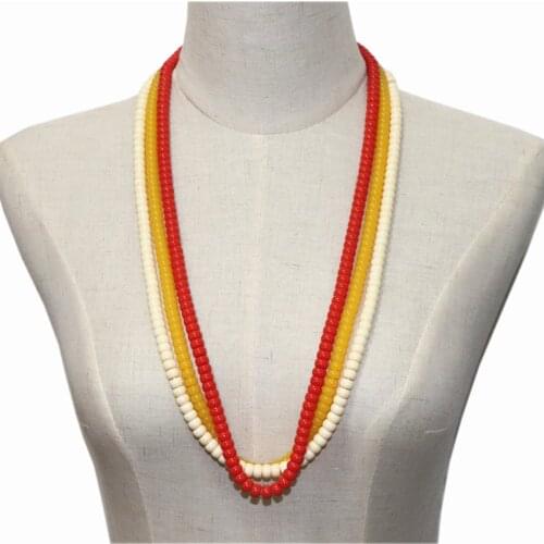 Retro Long Sweater Chain Necklace Pendant Buddha Beads Easy Matching Necklaces Accessories National Style Decoration 30" B164