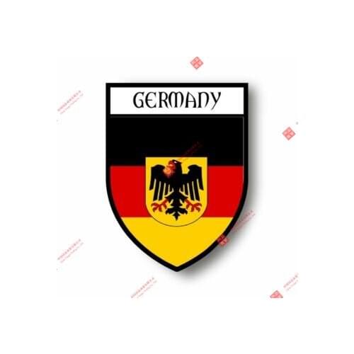 Personality Stickers Decal Souvenir Vinyl Car Shield City Flag World Crest Germany Eagle Car Decal Decoration Laptop