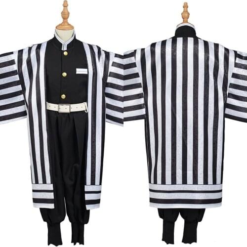 Demon Slayer: Kimetsu no Yaiba Iguro Obanai Cosplay Costume Kimono Outfits Halloween Carnival Fancy Suit Kids