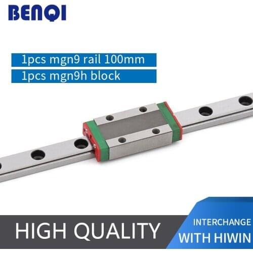 Linear guide block MGN9H + rail MGN9 L100mm for sale