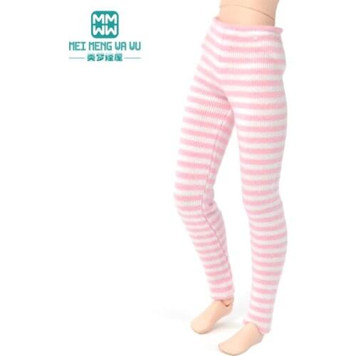 BJD accessories fashion Pink leggings fits 1/6 1/8 bjd doll Accessories Party doll dress up