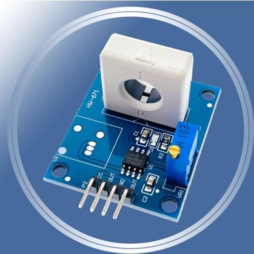 DC 5V WCS1800 Hall Current Detection Sensor Module 35A Precise With Short Circuit Overcurrent Signal Lamp A/D conversion
