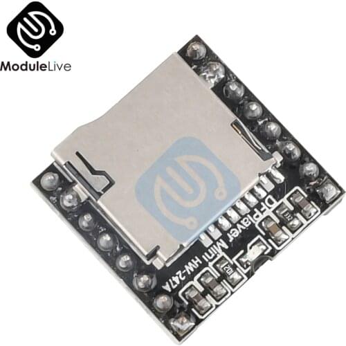 1Pcs DFPlayer Mini MP3 Player Module MP3 Voice Decode Board For Arduino Supporting TF Card U-Disk IO/Serial Port/AD