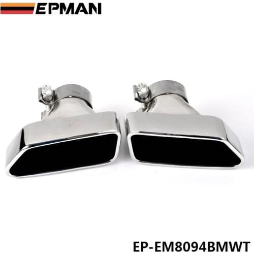 Chrome 304 Stainless Steel Exhaust Muffler Tip For BMW 13-14 5-Class F18/F10 EP-EM8094BMWT