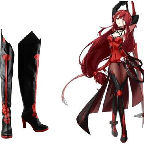 Elsword Elesis Crimson Avenger Cosplay Shoes Boots Halloween Carnival Party Cosplay Costume Accessories