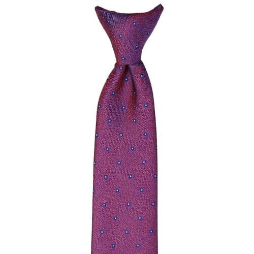 Orange-Blue Motif With Clip Tie KLP198