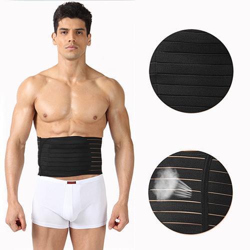 Popfeel Mens Adjustable Slimming Waist Tummy Fat Burner Belt Body Shaper Trainer Waistband Abdomen Belt