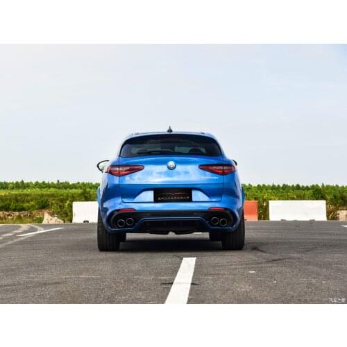 Applicable to Romeo Alfa Stelvio Modified Clover Cover Front Lip Side Skirt Four Outlet Exhaust Middle Tail Section