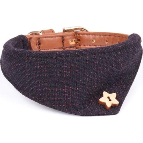 20PCS/ LOT Personalized Adjustable Dog Collar British Style Pet Scarf Saliva Towel Dog Accessories